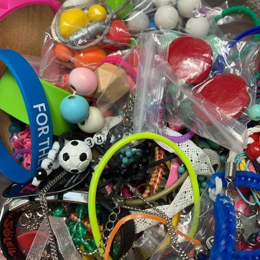 2 LB Bulk Lot of Kidcore Children’s Jewelry – Fun, Rainbow Colorful, & Playful!